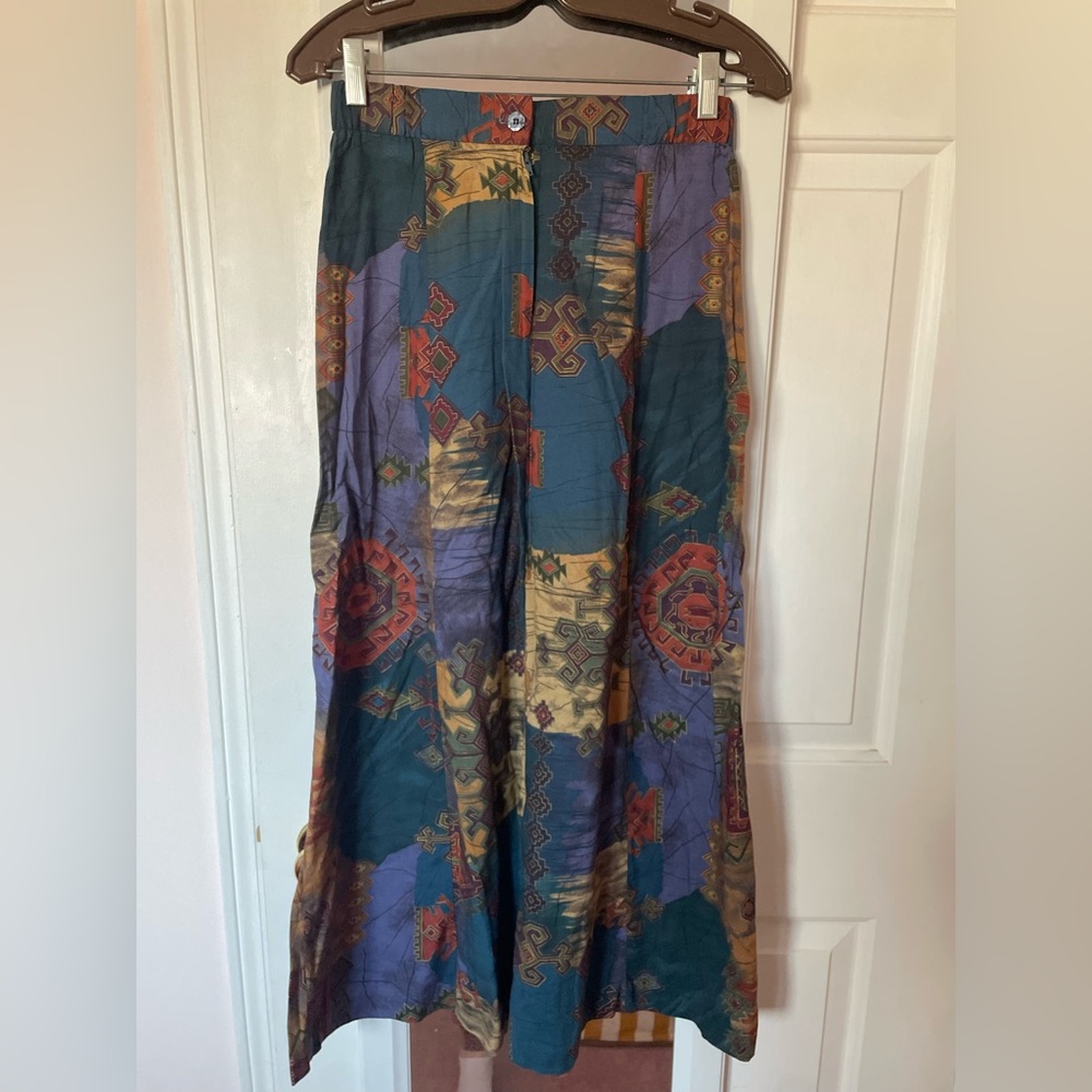 SMALL Vintage bohemian midi maxi skirt made in Canada